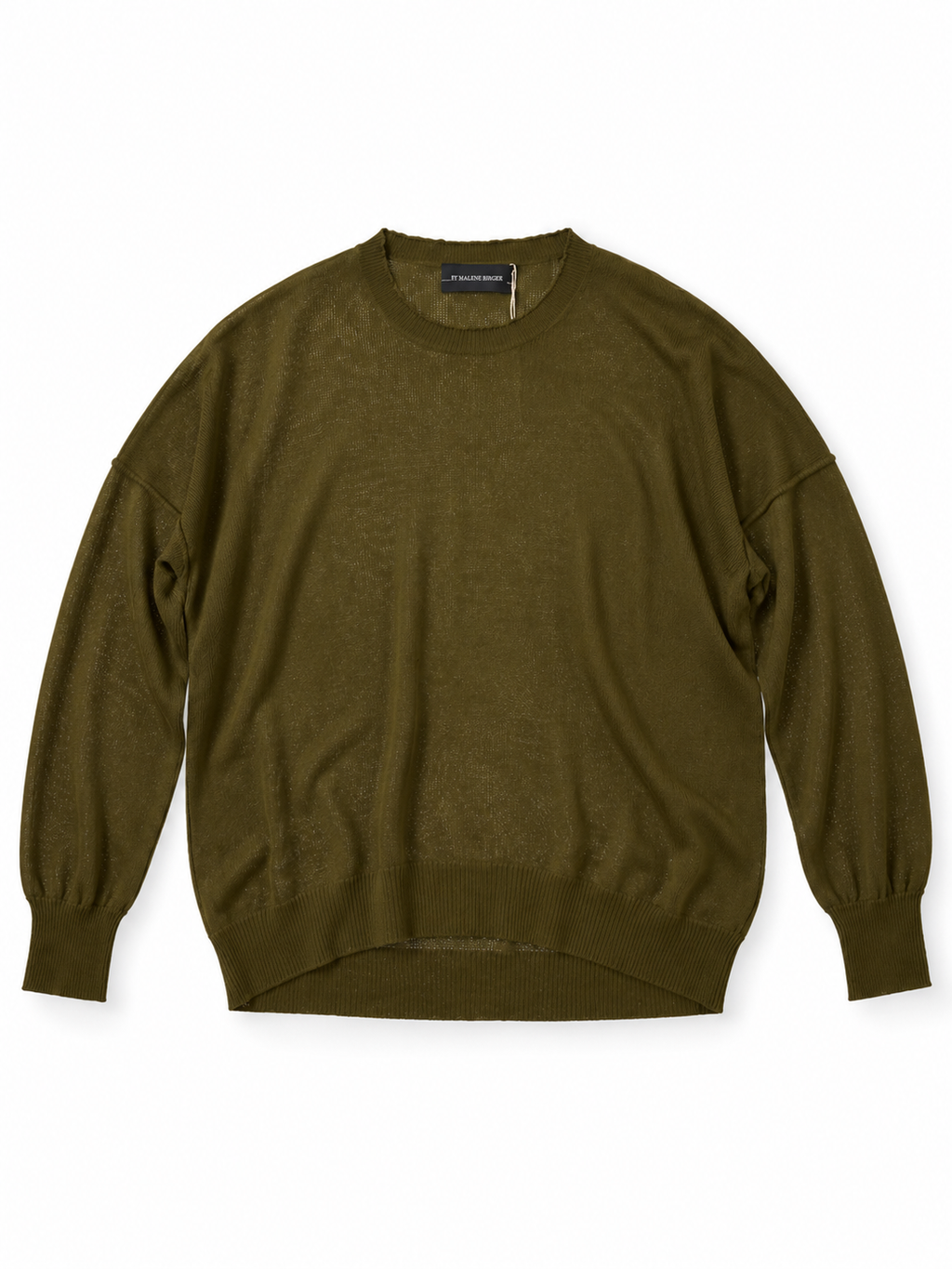 Jersey By Malene Birger Biagio verde oliva de alpaca y lana – Talla S