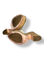 Sandalias de Plataforma Jimmy Choo DeeDee 125 - Gamuza Beige y Corcho
