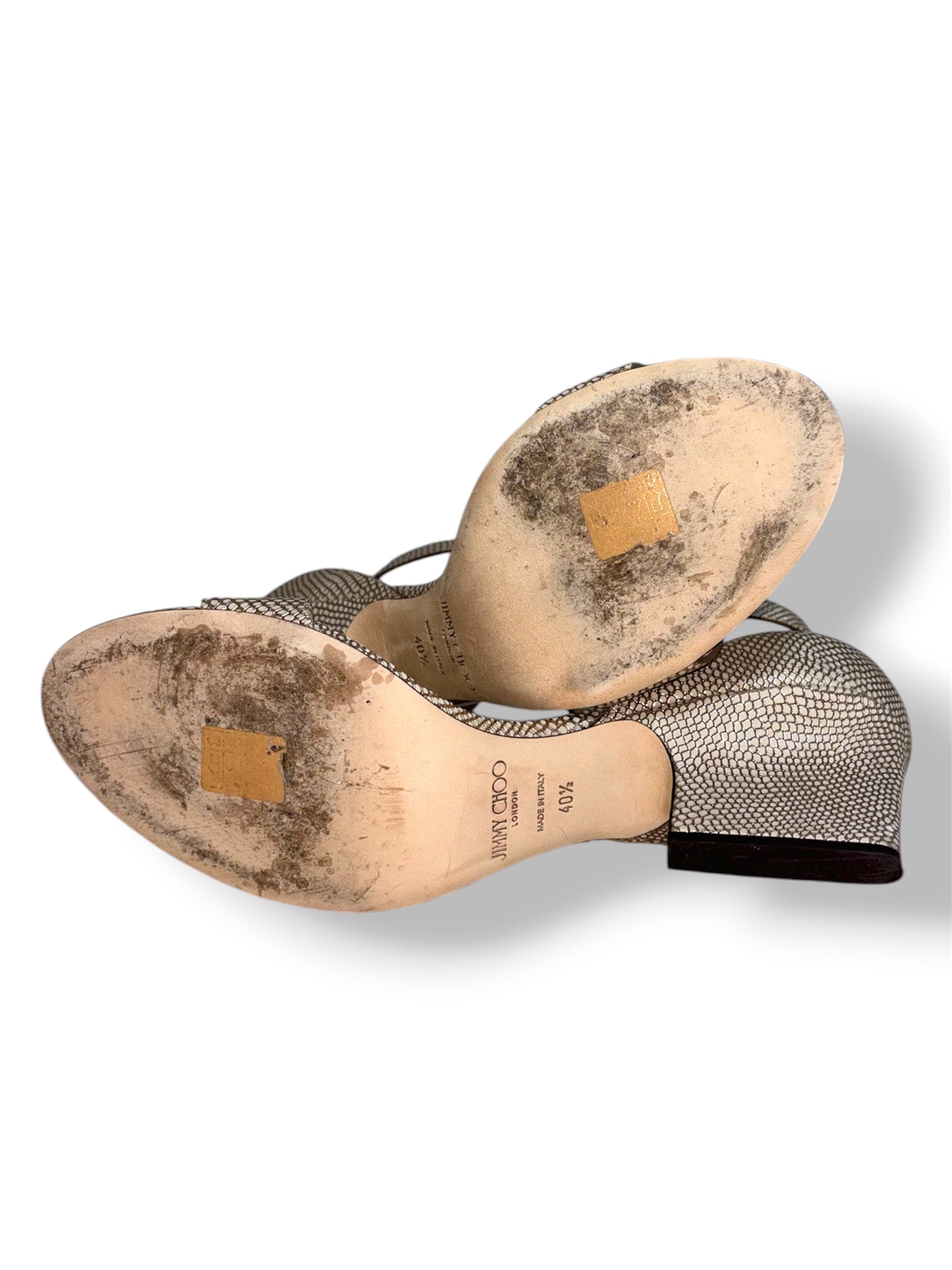 Consigue la Máxima Elegancia y Confort con las Sandalias Jimmy Choo de Efecto Pitón