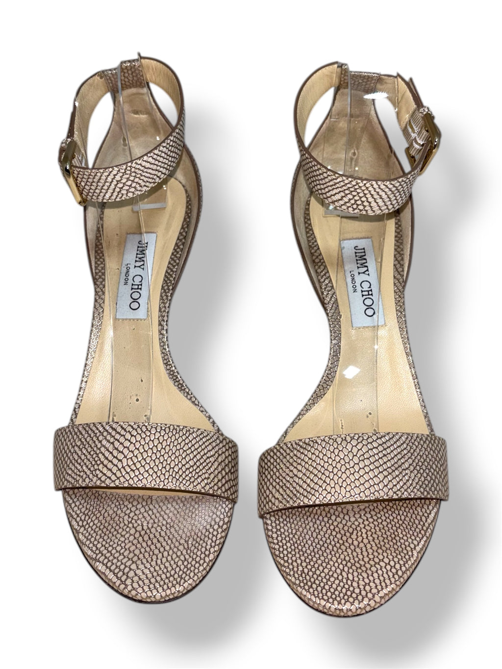 Consigue la Máxima Elegancia y Confort con las Sandalias Jimmy Choo de Efecto Pitón