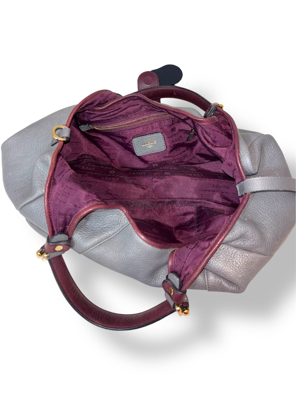 Bolso Loewe modelo Madrid Hobo de piel gris