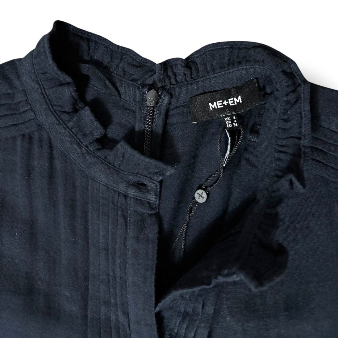 Mono ME+EM azul marino de algodón con cinturón – Talla 36