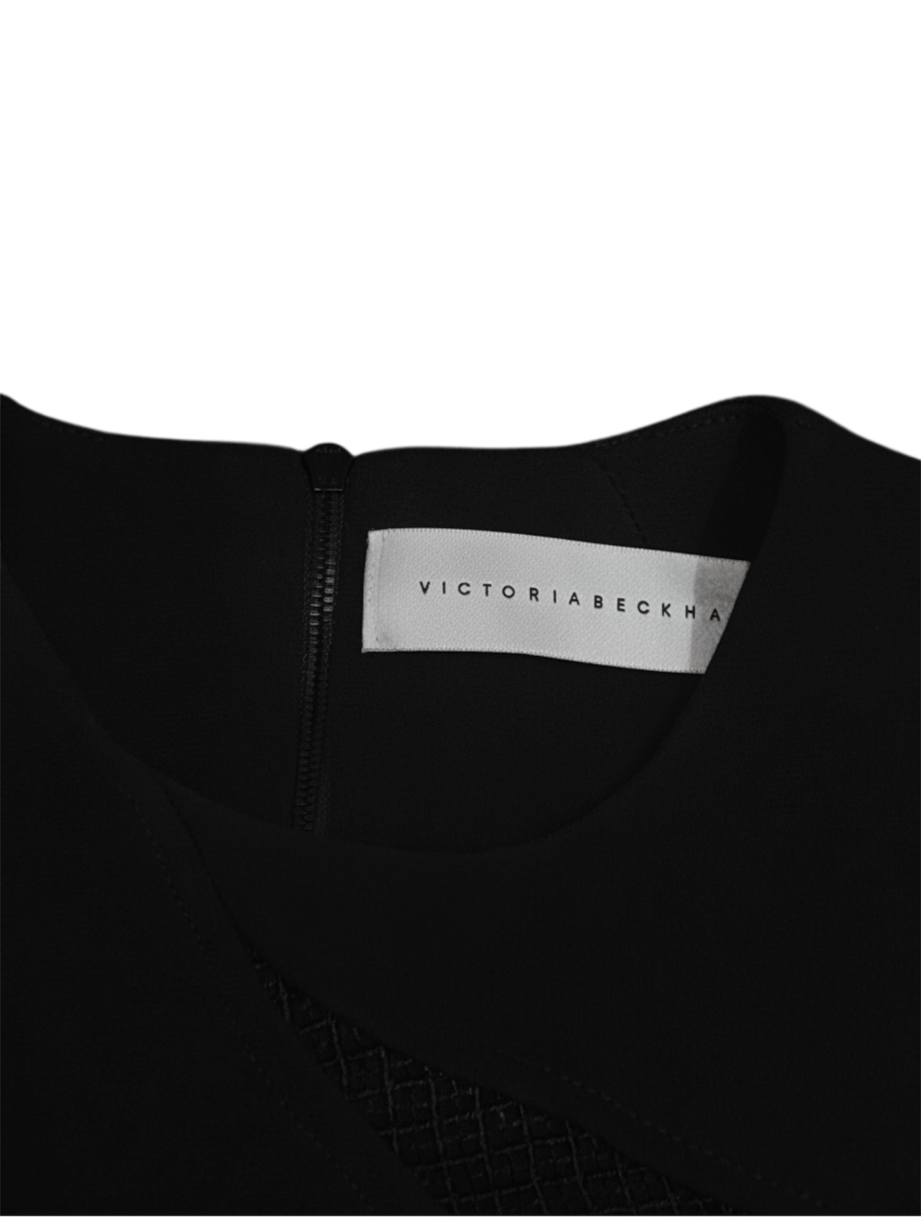Vestido ajustado y estructurado de Victoria Beckham con paneles de malla