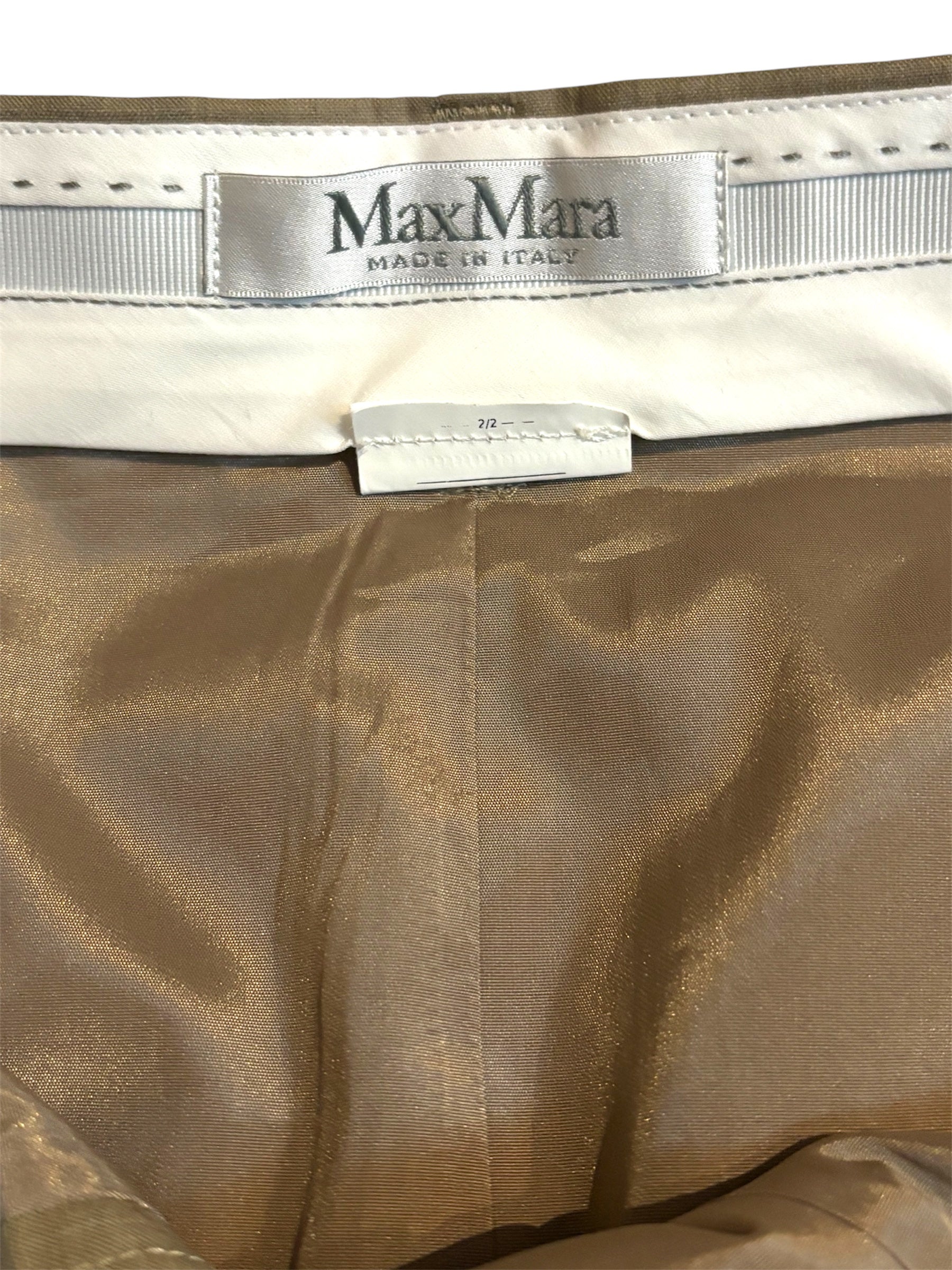 Falda larga Max Mara tipo lápiz en tono beige