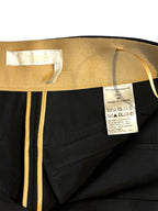 Pantalón Chloé negro de tiro alto con pernera flare y cremalleras