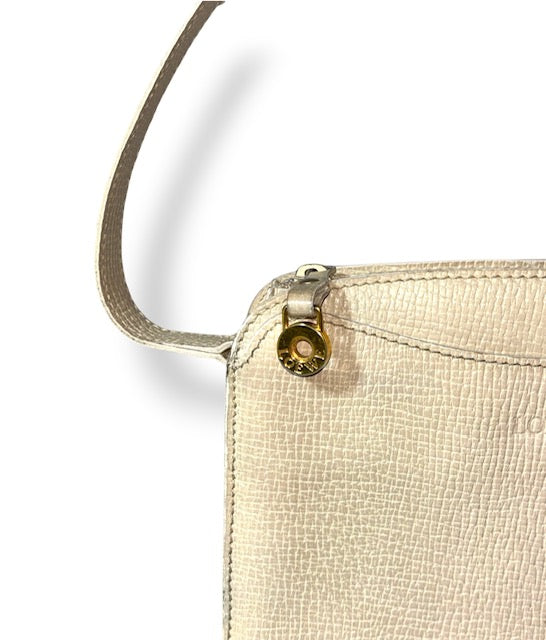 Bolso Bandolera Vintage Loewe | Bolso de Piel Texturizada Crema