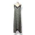 Vestido Lencero Zadig & Voltaire Risty Midi/Maxi Estampado Floral y Encaje Negro