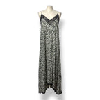 Vestido Lencero Zadig & Voltaire Risty Midi/Maxi Estampado Floral y Encaje Negro