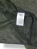 Vestido Largo Asimétrico Oséree Lumière de Lúrex con Hombro Caído y Detalle de Anilla