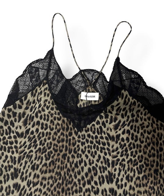 Top Lencero Christy de Zadig & Voltaire – Estampado de Leopardo