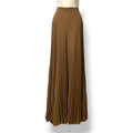 Pantalón Ancho Plisado Max Mara Grembo – Color Caramelo / Beige