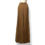 Pantalón Ancho Plisado Max Mara Grembo – Color Caramelo / Beige