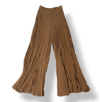 Pantalón Ancho Plisado Max Mara Grembo – Color Caramelo / Beige