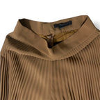 Pantalón Ancho Plisado Max Mara Grembo – Color Caramelo / Beige