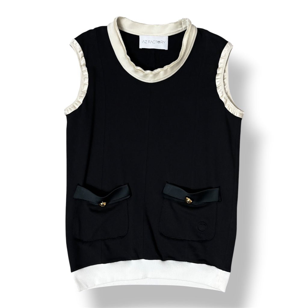 Top Sudadera Sin Mangas Estilo Sastre AZ Factory