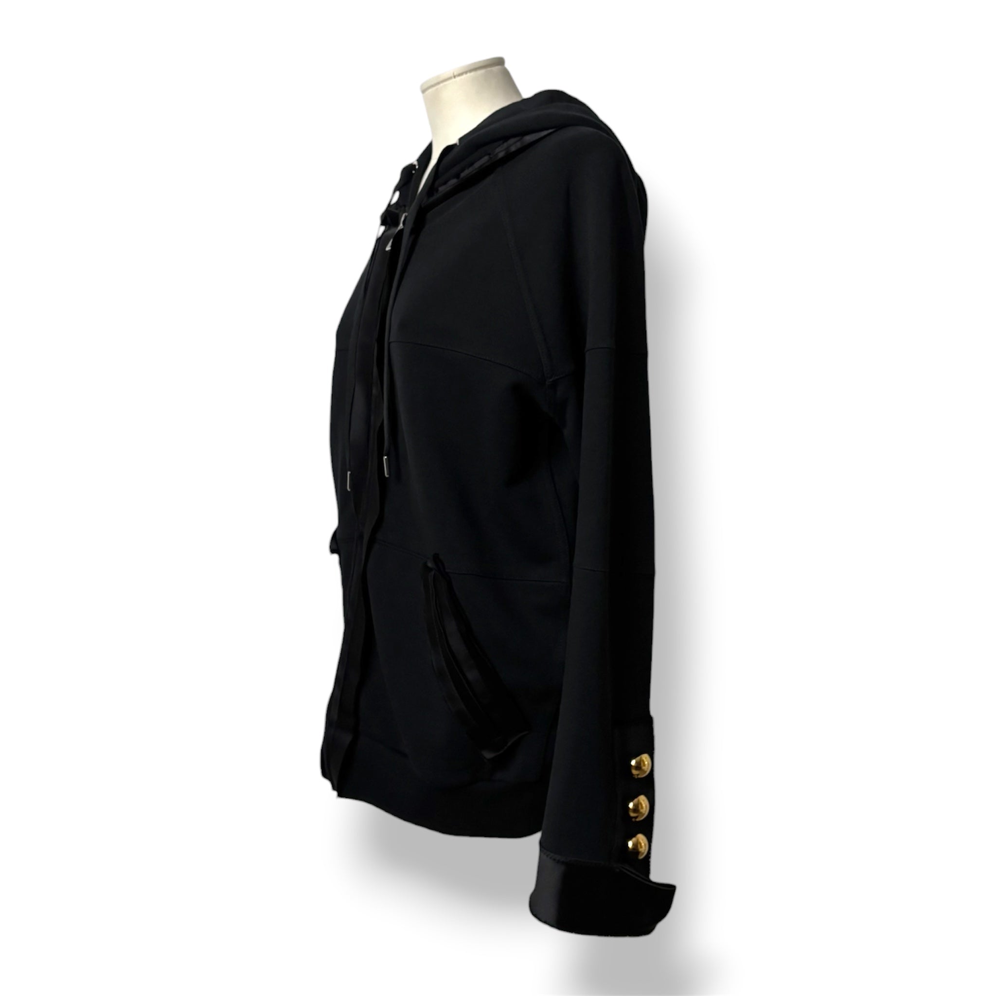 Sudadera de Lujo AZ Factory con Capucha y Detalles Satinados