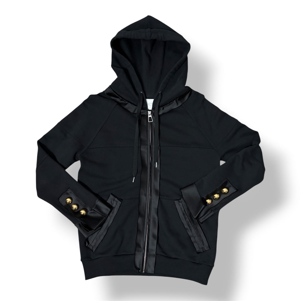 Sudadera de Lujo AZ Factory con Capucha y Detalles Satinados