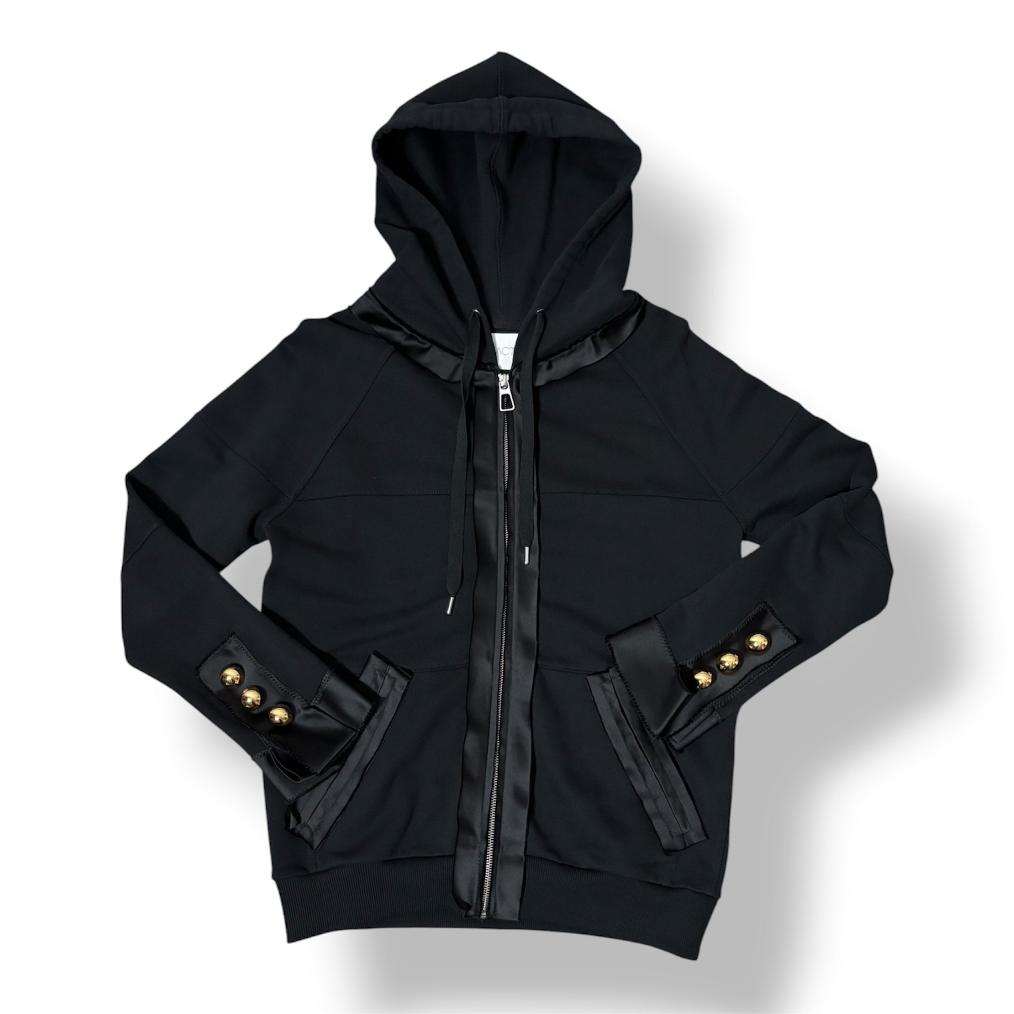Sudadera de Lujo AZ Factory con Capucha y Detalles Satinados