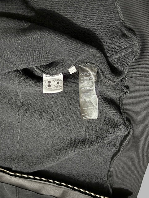 Sudadera de Lujo AZ Factory con Capucha y Detalles Satinados