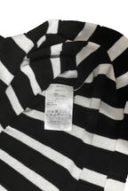 Vestido Largo de Punto Acanalado RED Valentino Bicolor Negro y Blanco
