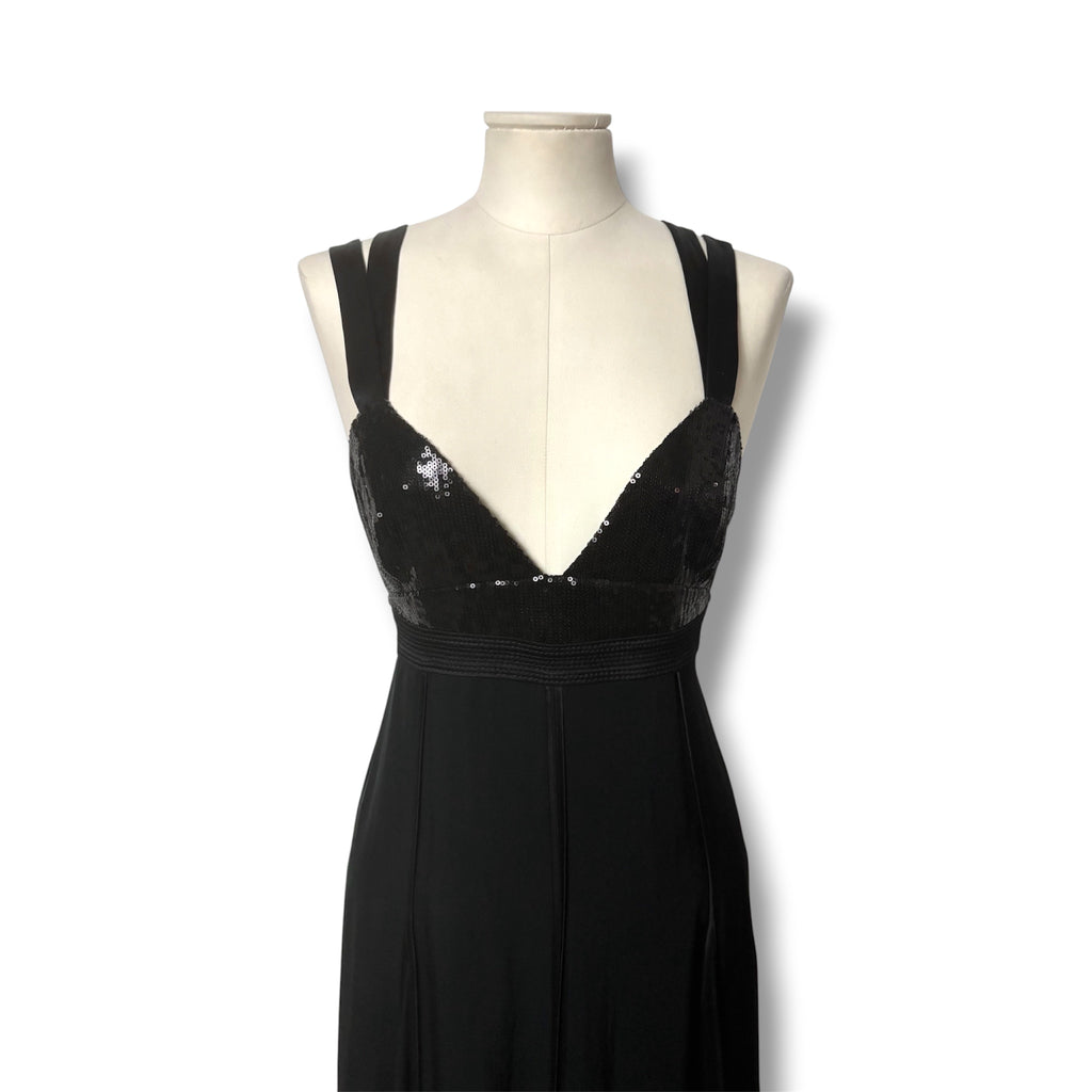 Vestido Largo de Fiesta Jason Wu con Corpiño de Lentejuelas
