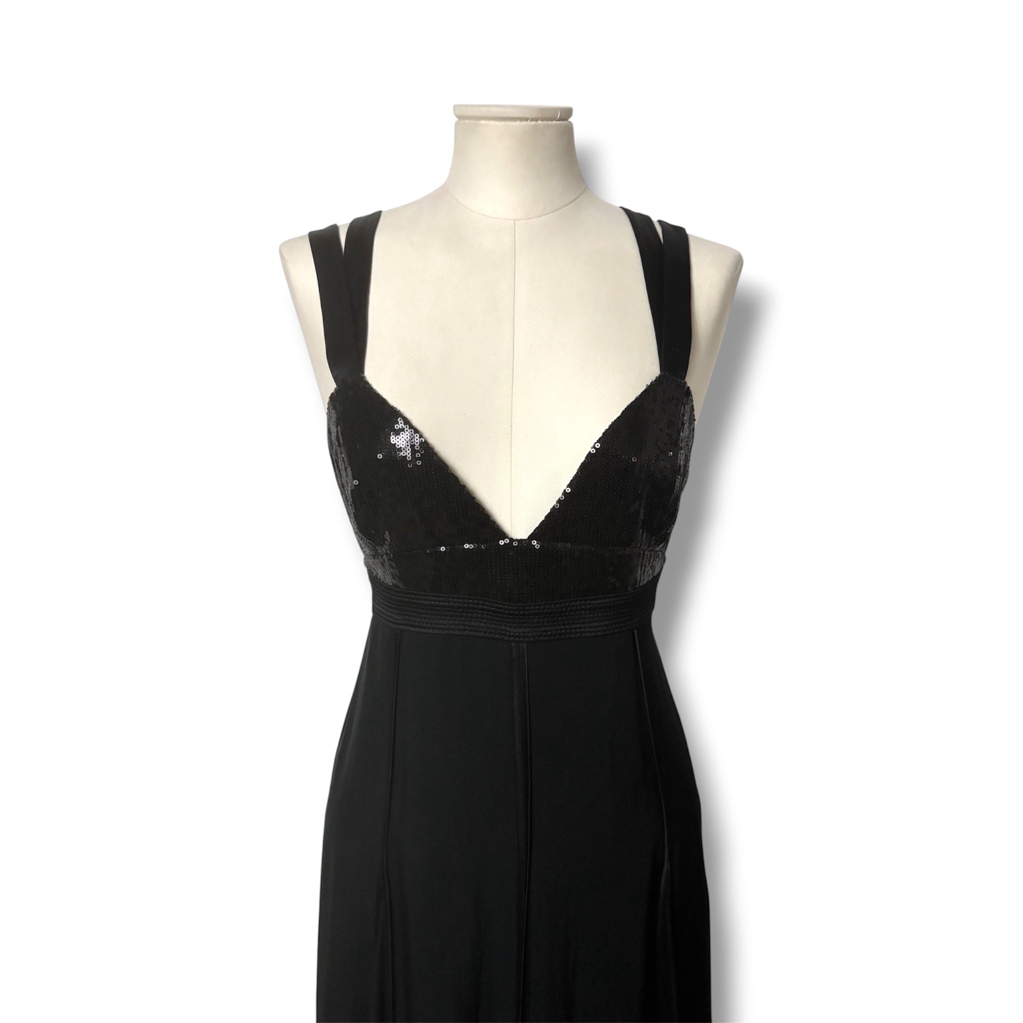 Vestido Largo de Fiesta Jason Wu con Corpiño de Lentejuelas