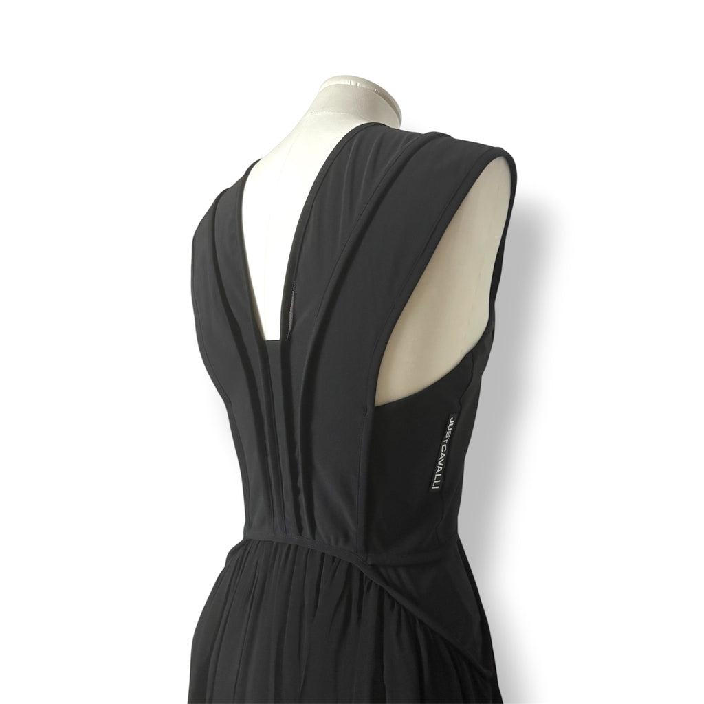 Vestido Largo de Fiesta Just Cavalli sin Mangas Negro
