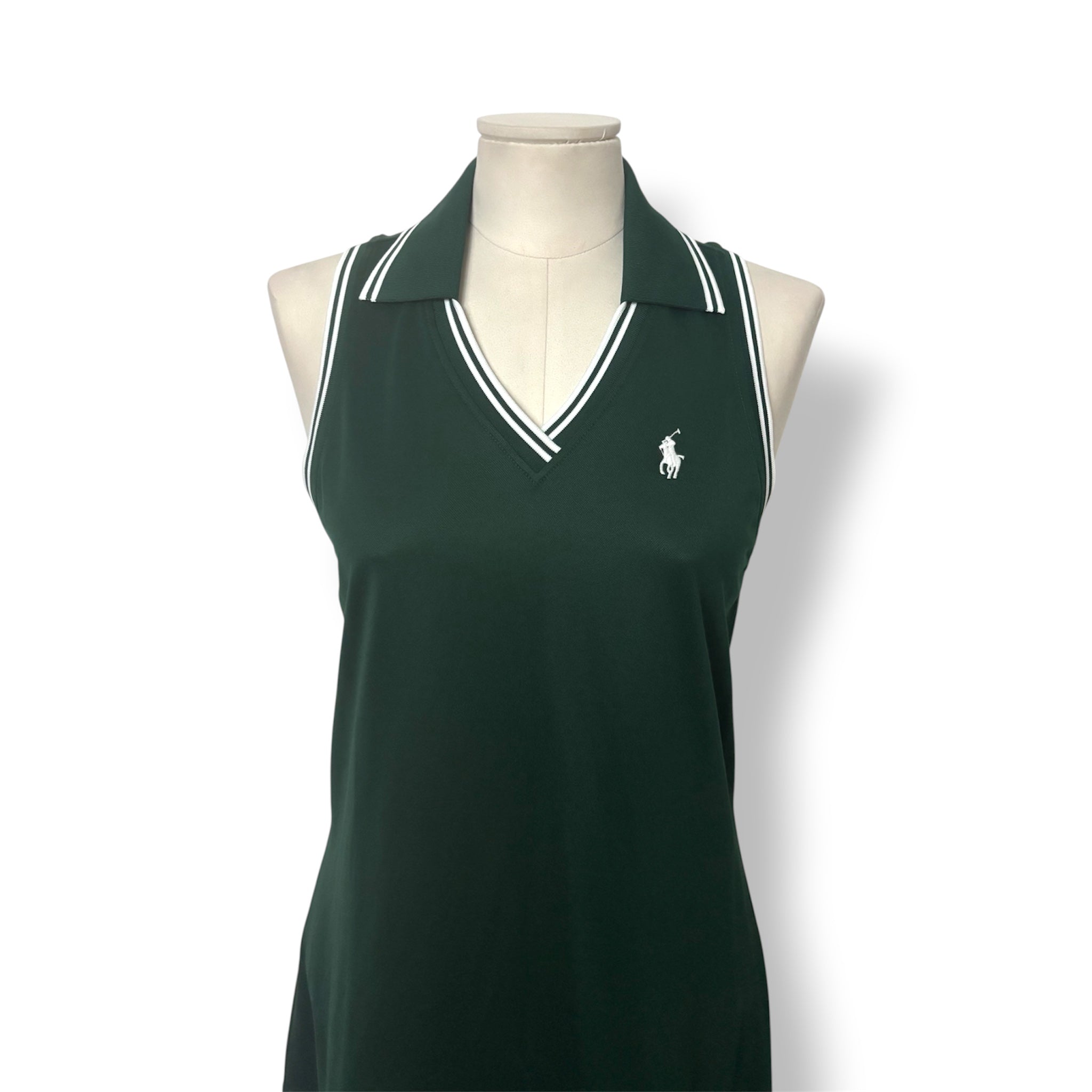Vestido Polo Ralph Lauren Wimbledon para Mujer Verde Oscuro