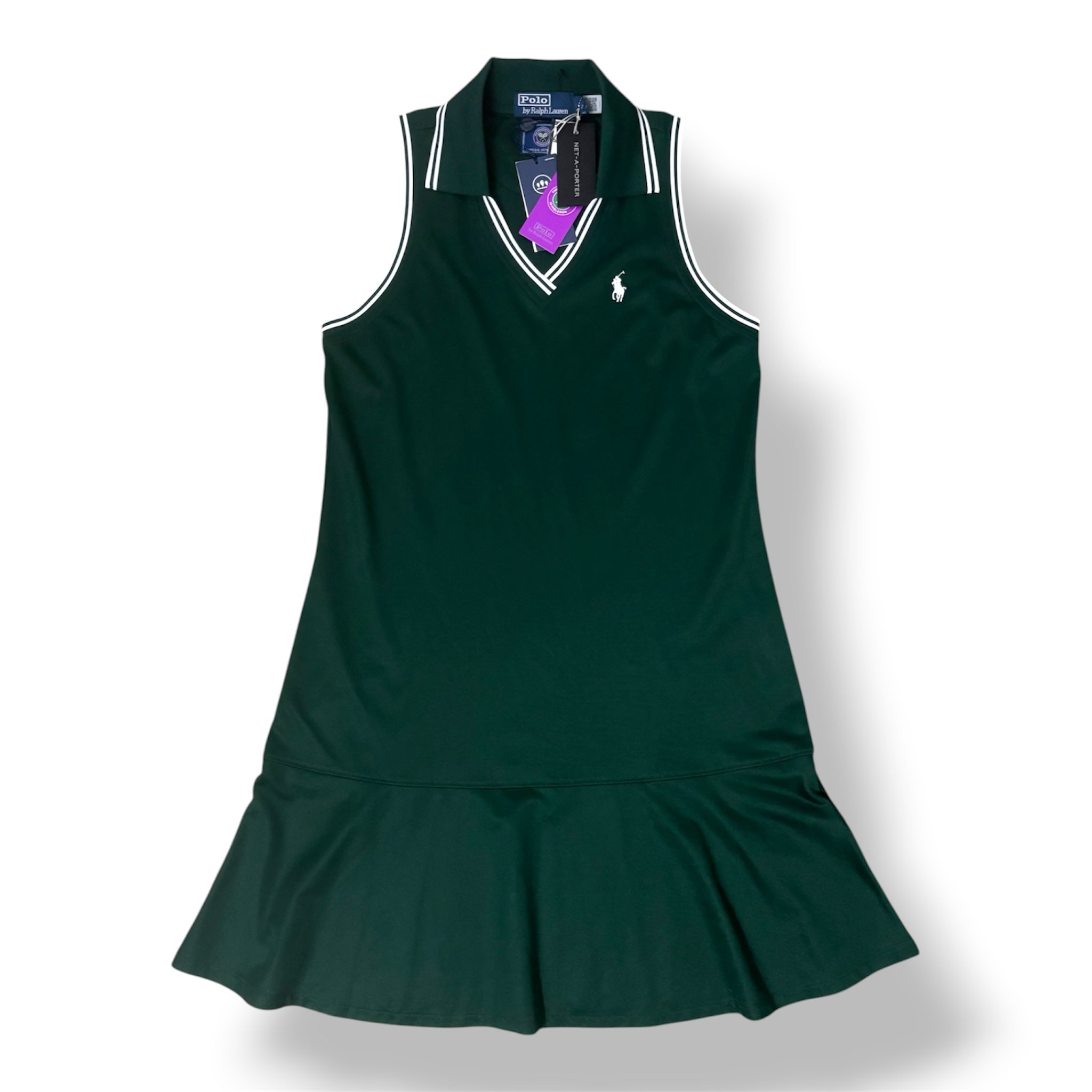 Vestido Polo Ralph Lauren Wimbledon para Mujer Verde Oscuro