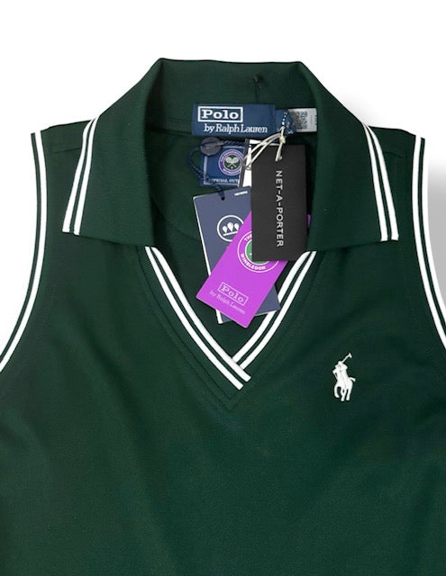 Vestido Polo Ralph Lauren Wimbledon para Mujer Verde Oscuro
