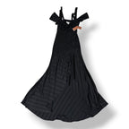 Vestido de Gala Asimétrico Silvia Tcherassi en Jacquard Negro