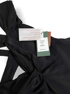 Vestido de Gala Asimétrico Silvia Tcherassi en Jacquard Negro