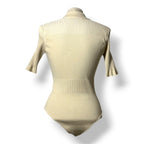 Body de Punto Jacquemus "Le Body Yauco" con Cuello Polo – Crema