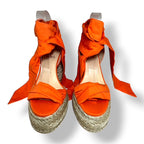 Sandalias Christian Louboutin Mariza du Désert – Alpargatas de Plataforma Naranja
