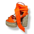 Sandalias Christian Louboutin Mariza du Désert – Alpargatas de Plataforma Naranja