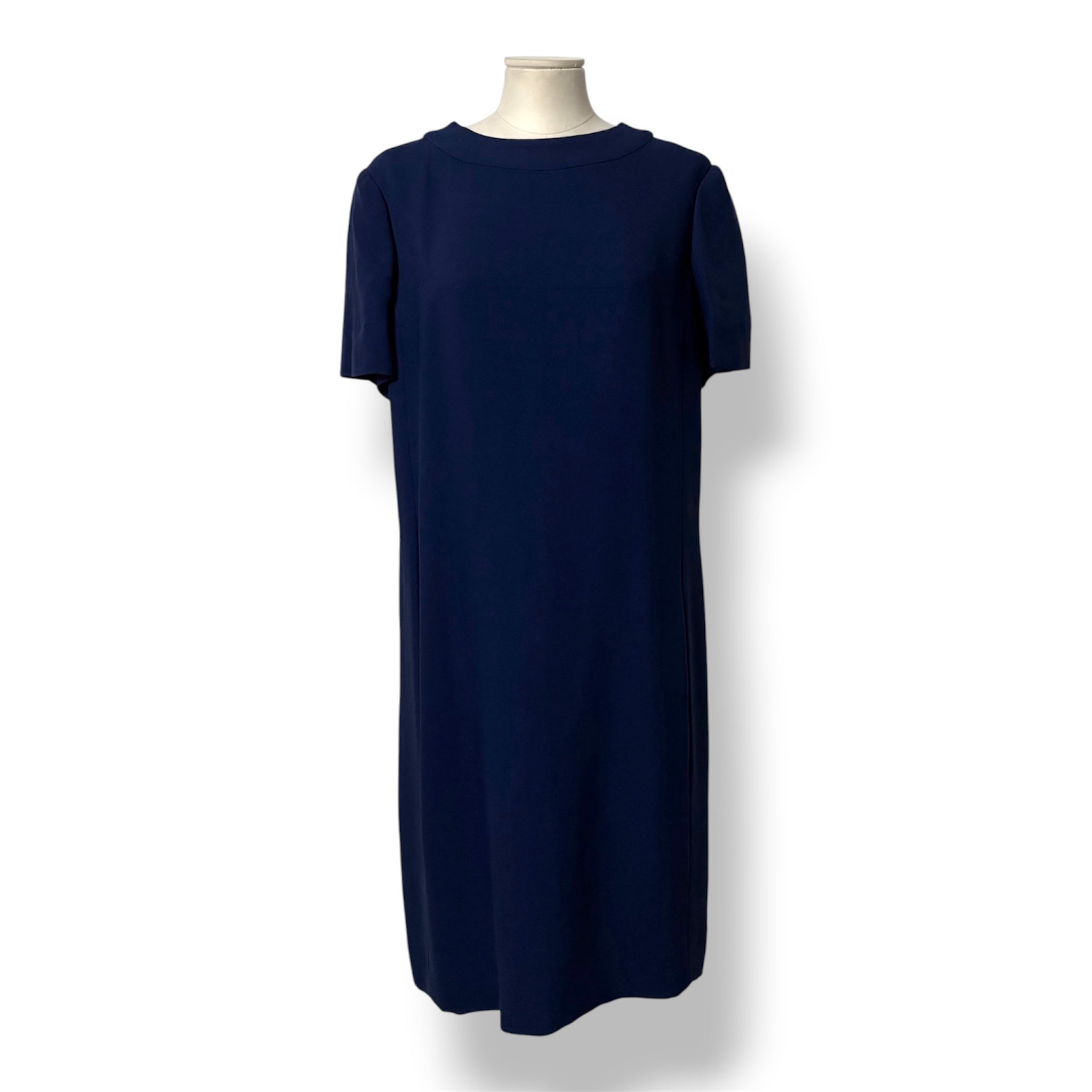 Vestido Midi Vintage Balenciaga "Le Dix" – Azul Marino