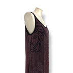 Vestido Midi de Malla Metálica con Medusa de Cristales – Versace