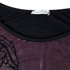 Vestido Midi de Malla Metálica con Medusa de Cristales – Versace
