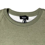 Sudadera Femenina de Algodón ME+EM – Verde Oliva y Detalles Desflecados