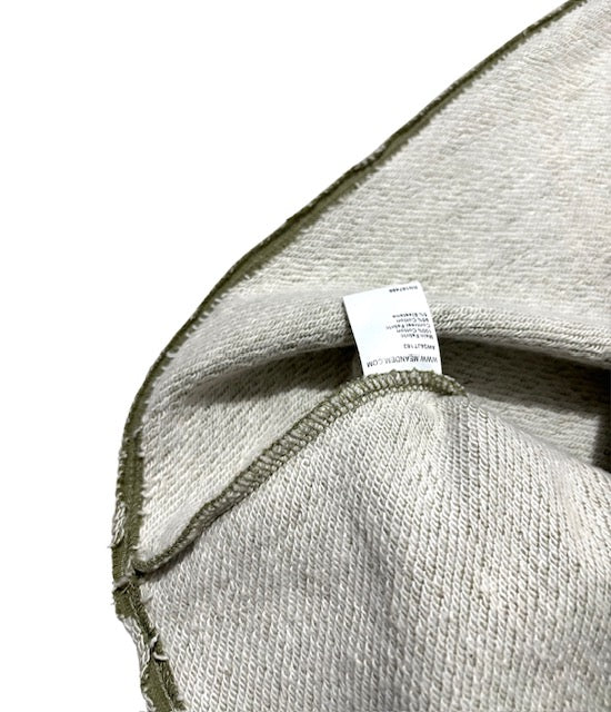 Sudadera Femenina de Algodón ME+EM – Verde Oliva y Detalles Desflecados