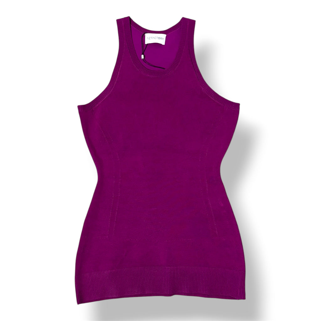 Top de Punto Canalé AZ Factory con Cuello Halter