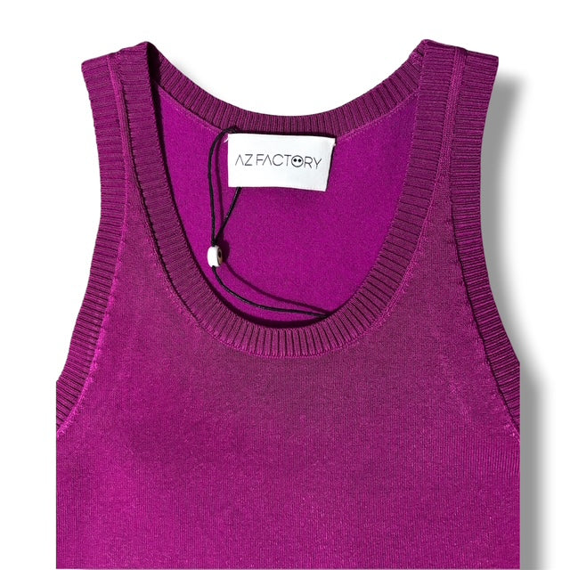 Top de Punto Canalé AZ Factory con Cuello Halter