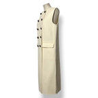 Vestido Chaleco Largo Veronica Beard Hoxton en Mezcla de Lana – Ivory