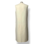 Vestido Chaleco Largo Veronica Beard Hoxton en Mezcla de Lana – Ivory