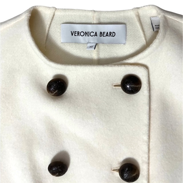 Vestido Chaleco Largo Veronica Beard Hoxton en Mezcla de Lana – Ivory