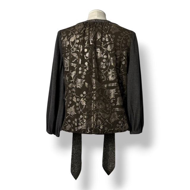 Jersey de Fiesta Kenzo para Mujer – Punto Fino, Espalda de Seda y Brillo Dorado