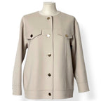 Chaqueta de Lana Virgen 'S Max Mara Florence en Color Beige Claro
