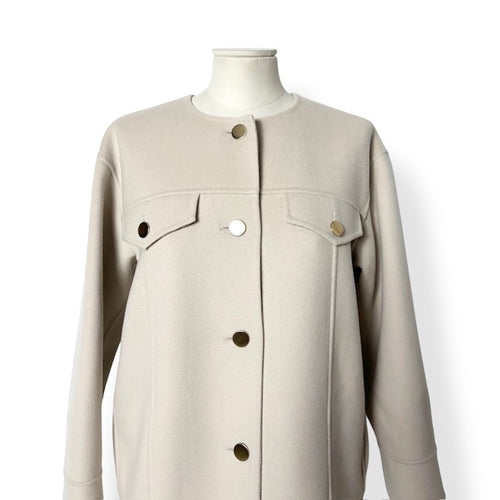 Chaqueta de Lana Virgen 'S Max Mara Florence en Color Beige Claro