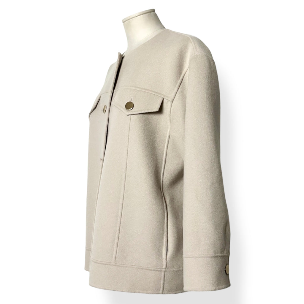 Chaqueta de Lana Virgen 'S Max Mara Florence en Color Beige Claro