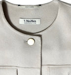 Chaqueta de Lana Virgen 'S Max Mara Florence en Color Beige Claro